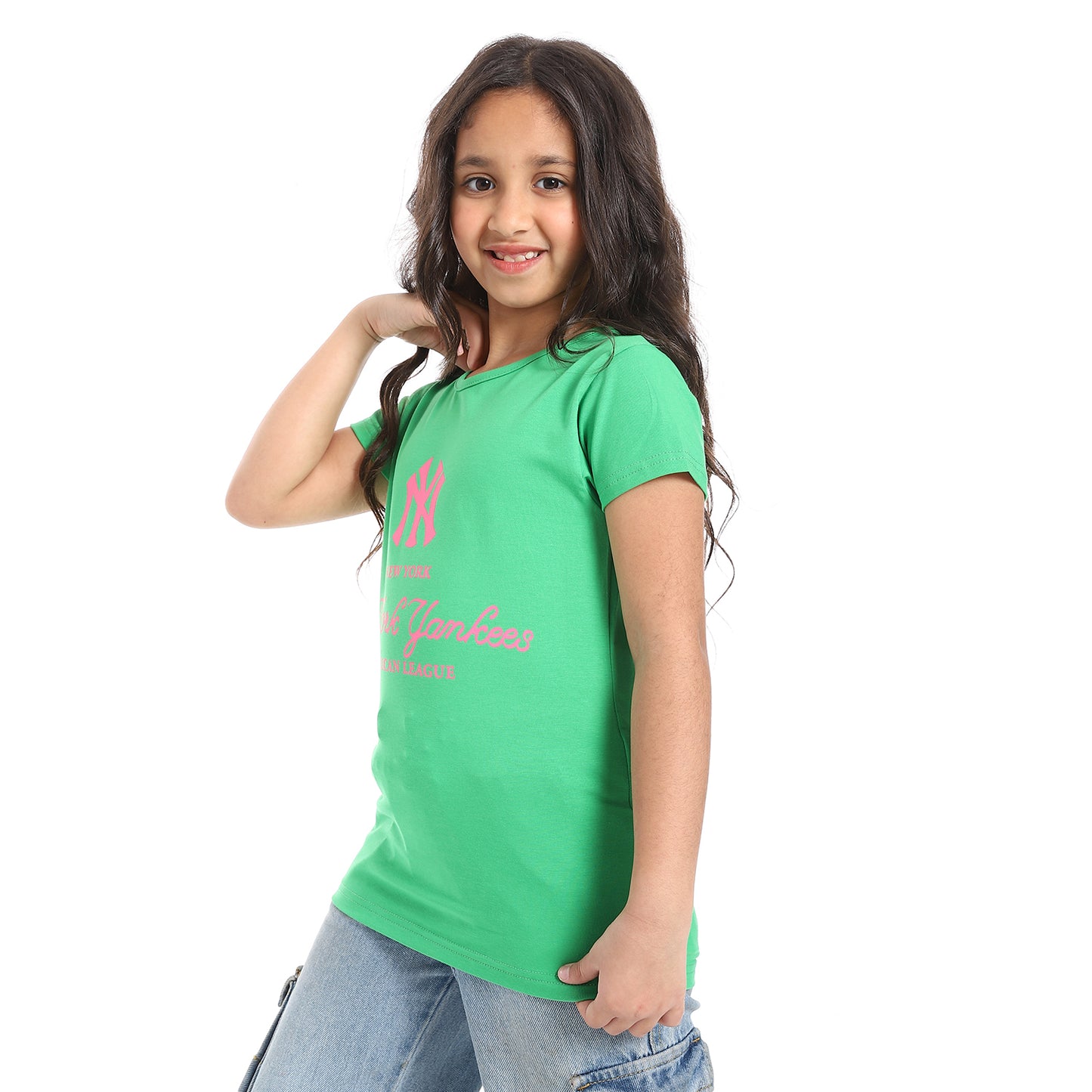 Girls Cotton Printed T-Shirt