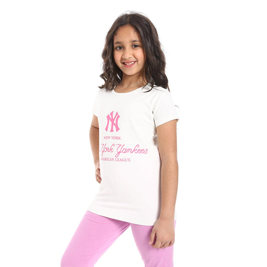 Girls Cotton Printed T-Shirt