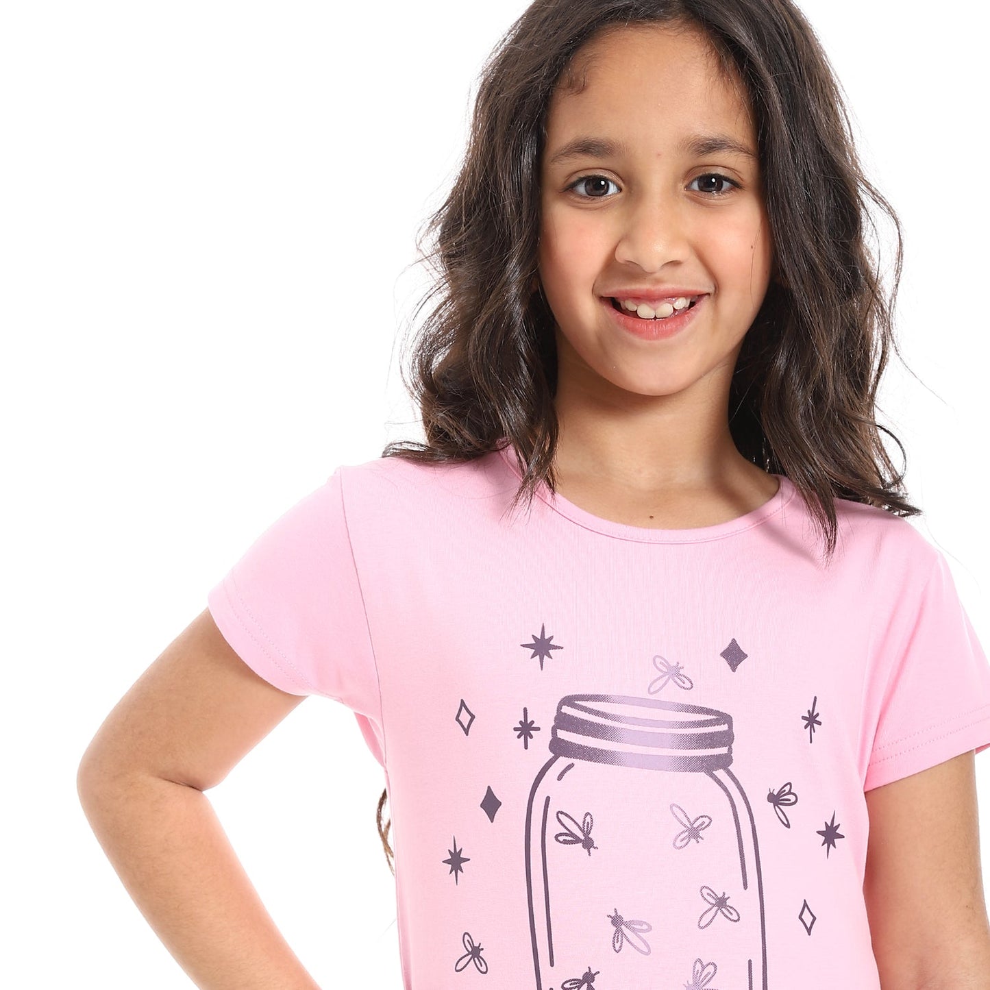 Girls Cotton Printed T-Shirt