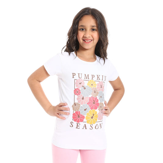 Girls Cotton Printed T-Shirt