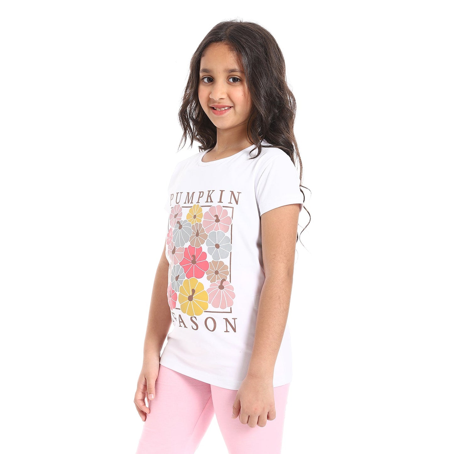 Girls Cotton Printed T-Shirt