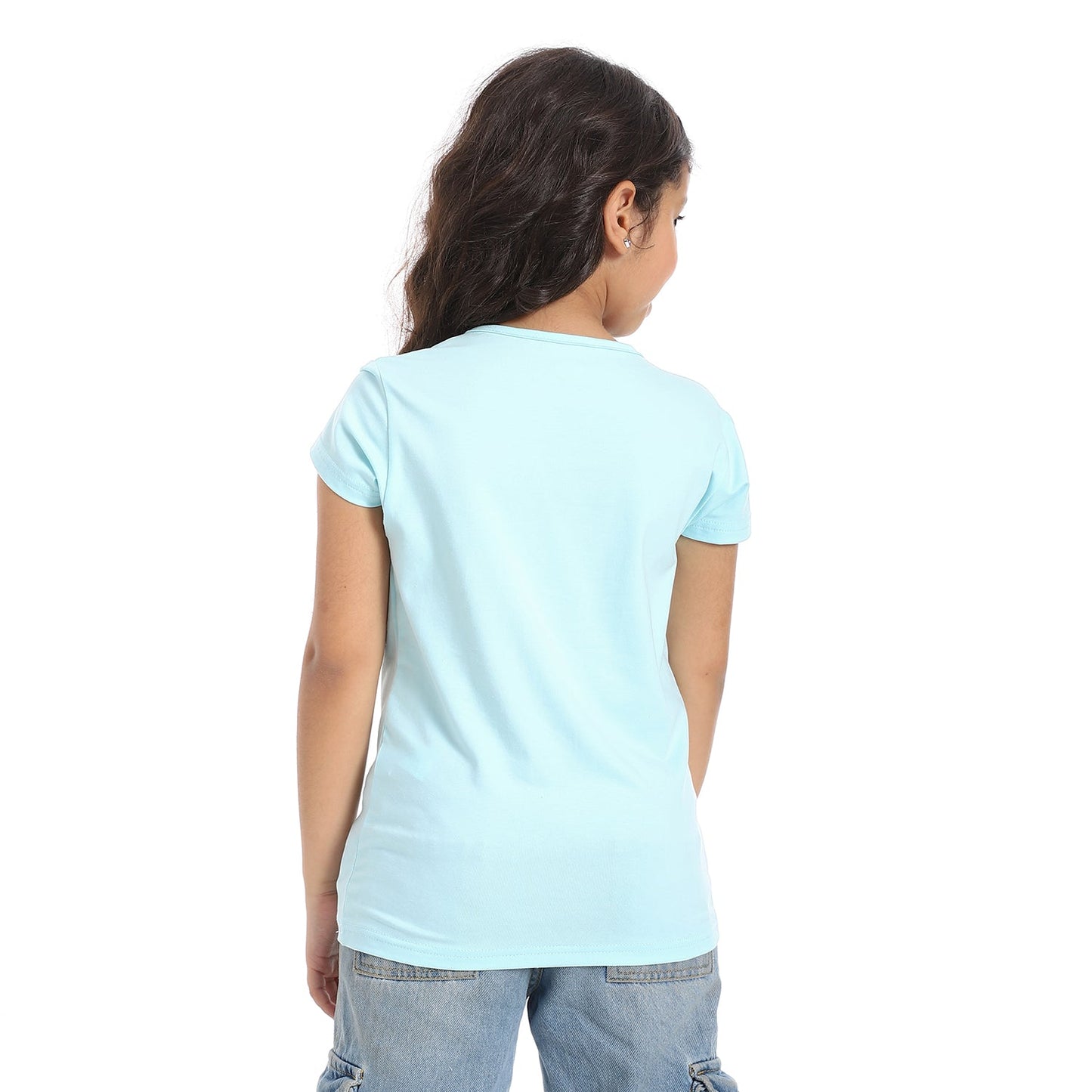 Girls Cotton Printed T-Shirt