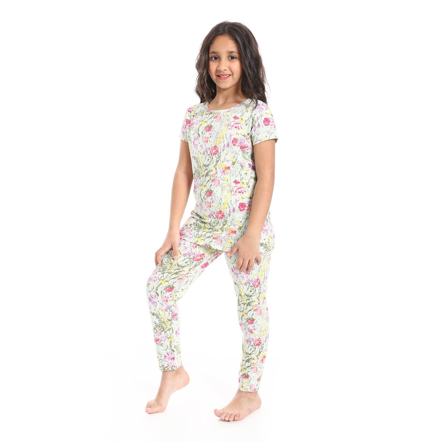 Girls Cotton Printed Pajama