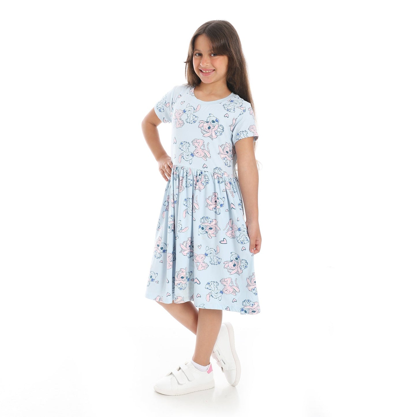 Girls Cotton Printed Dress