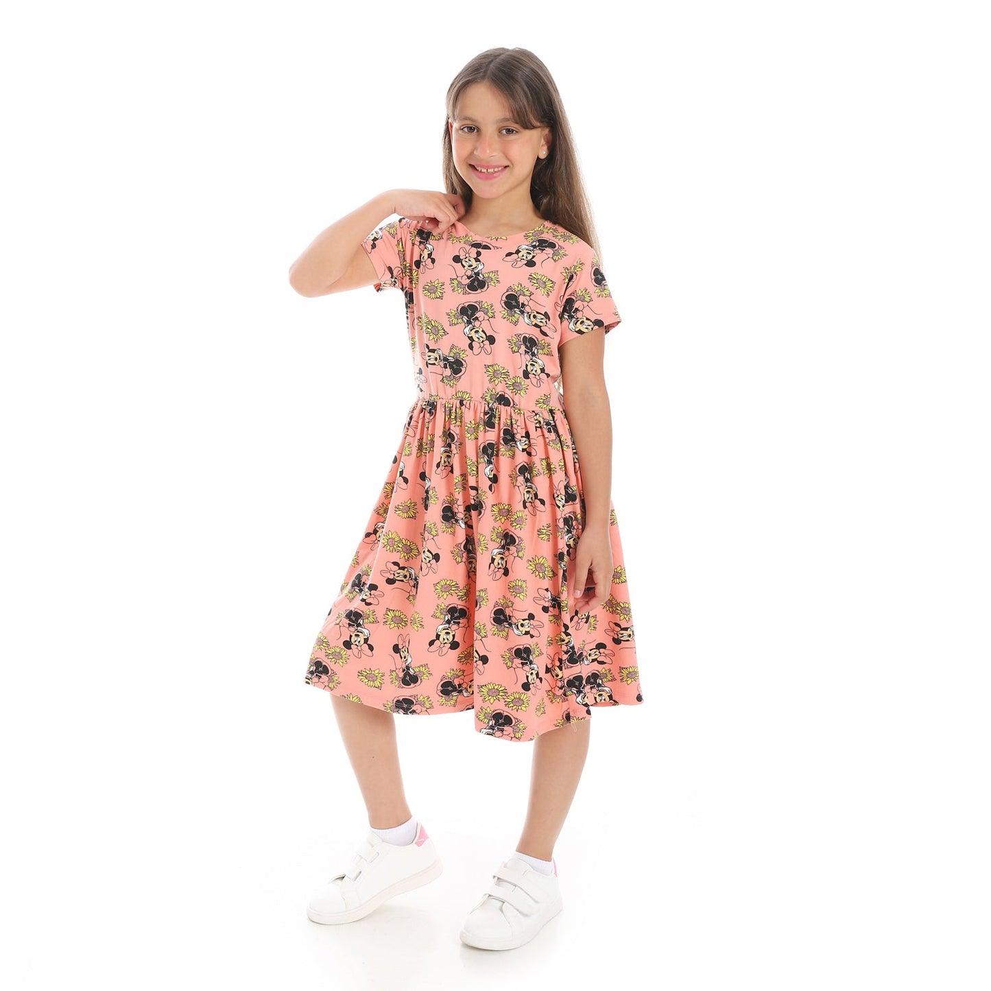 Girls Cotton Printed Dress