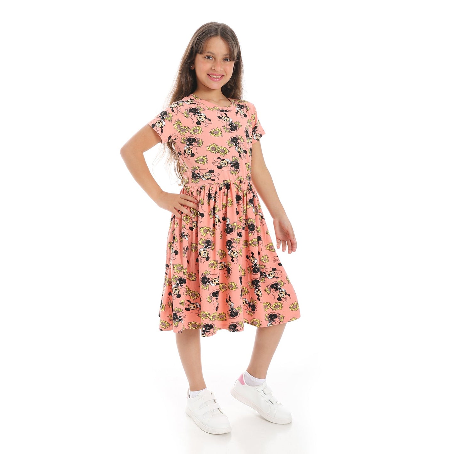 Girls Cotton Printed Dress