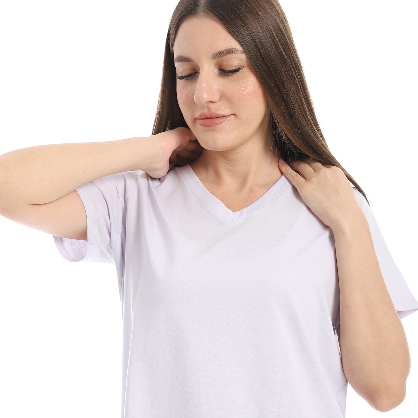 Women's Cotton Plain T-Shirt