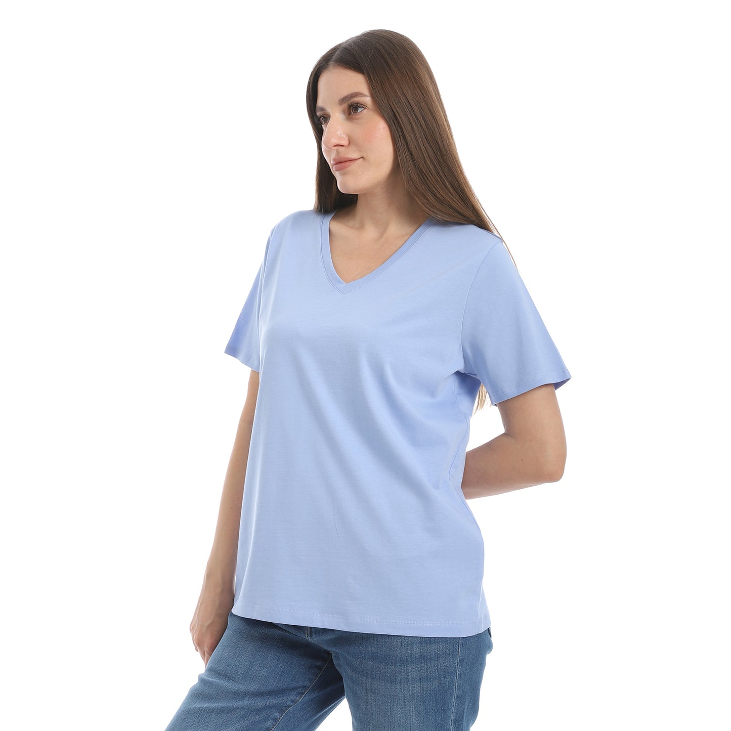 Women's Cotton Plain T-Shirt
