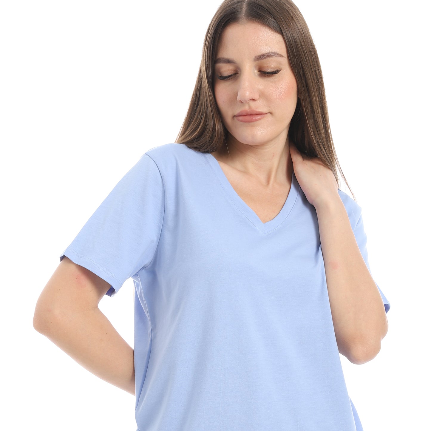 Women's Cotton Plain T-Shirt