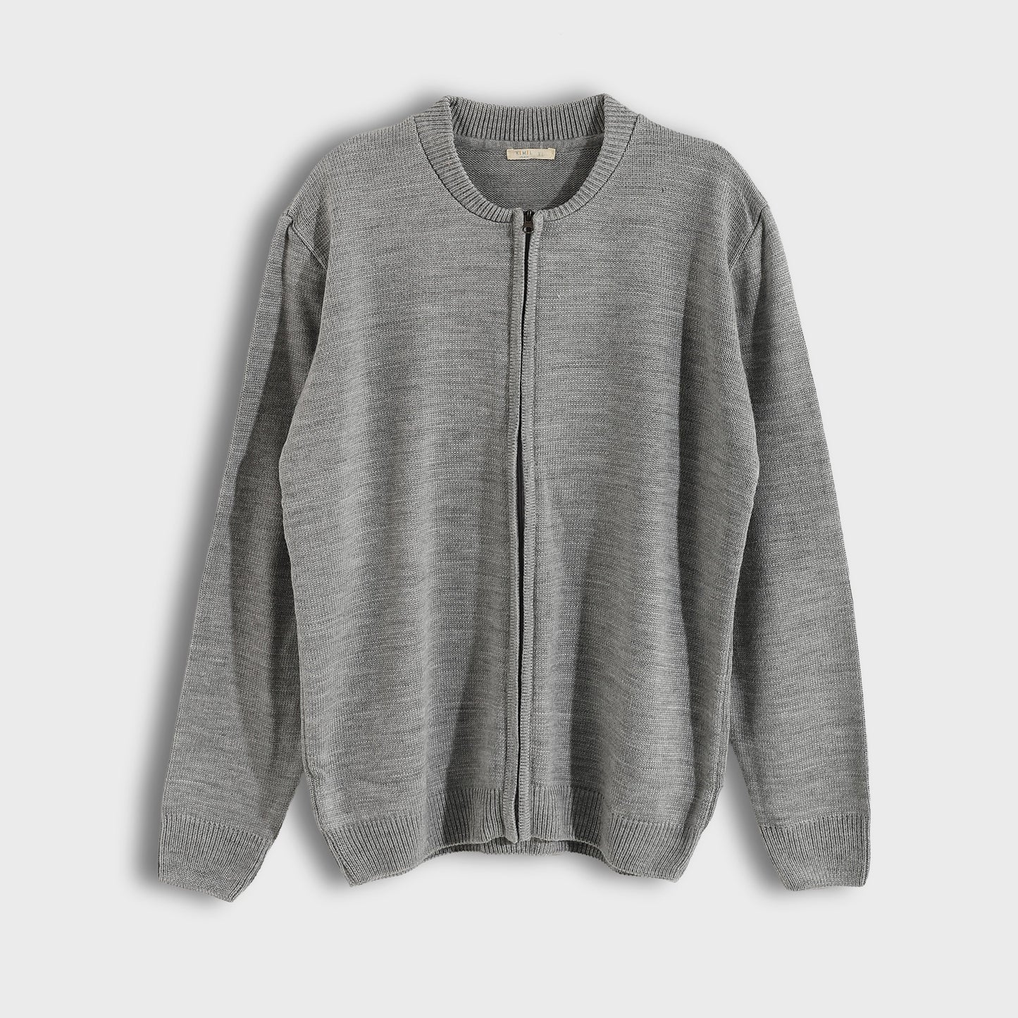 Men's Zip-Up Knit Cardigan