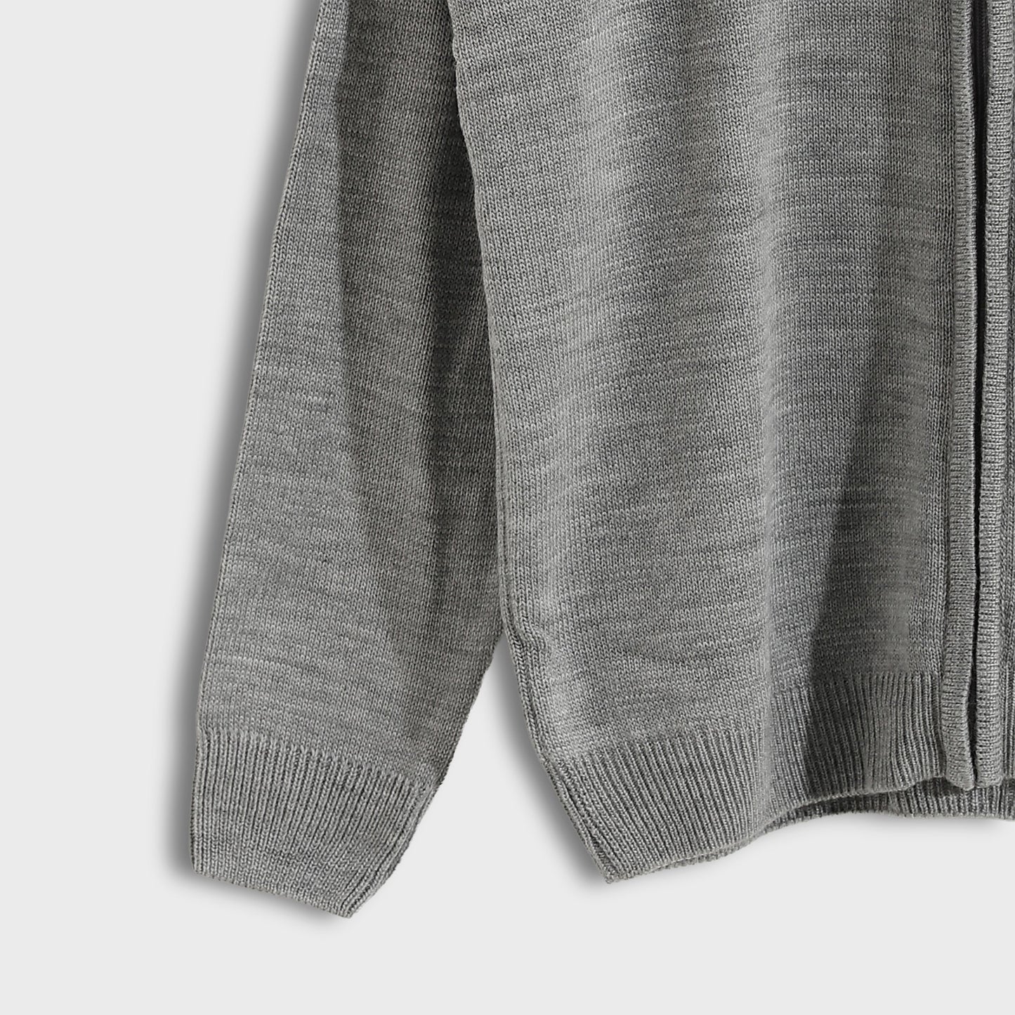 Men's Zip-Up Knit Cardigan