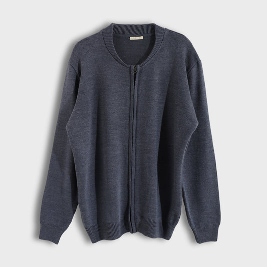 Men's Zip-Up Knit Cardigan