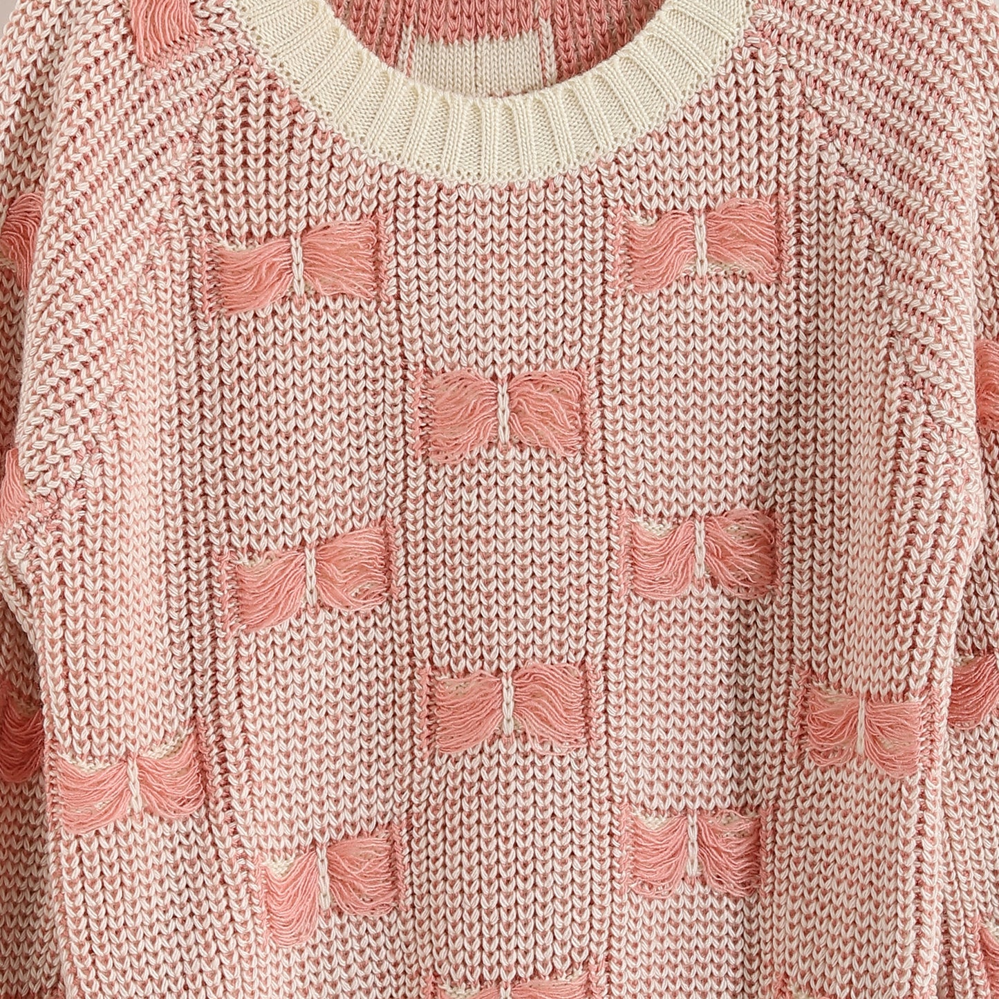 Girls Crew Neck Knit Sweater