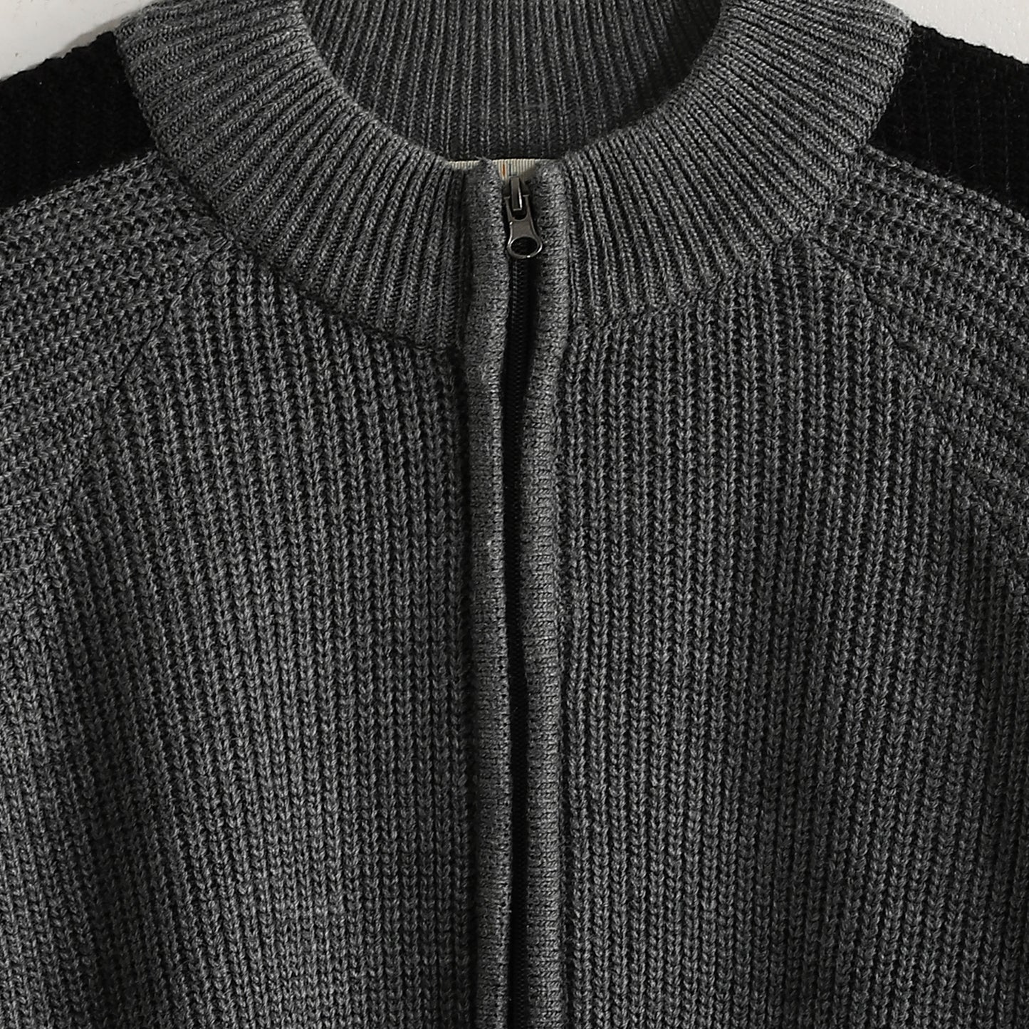 Men's Zip-Up Knit Cardigan