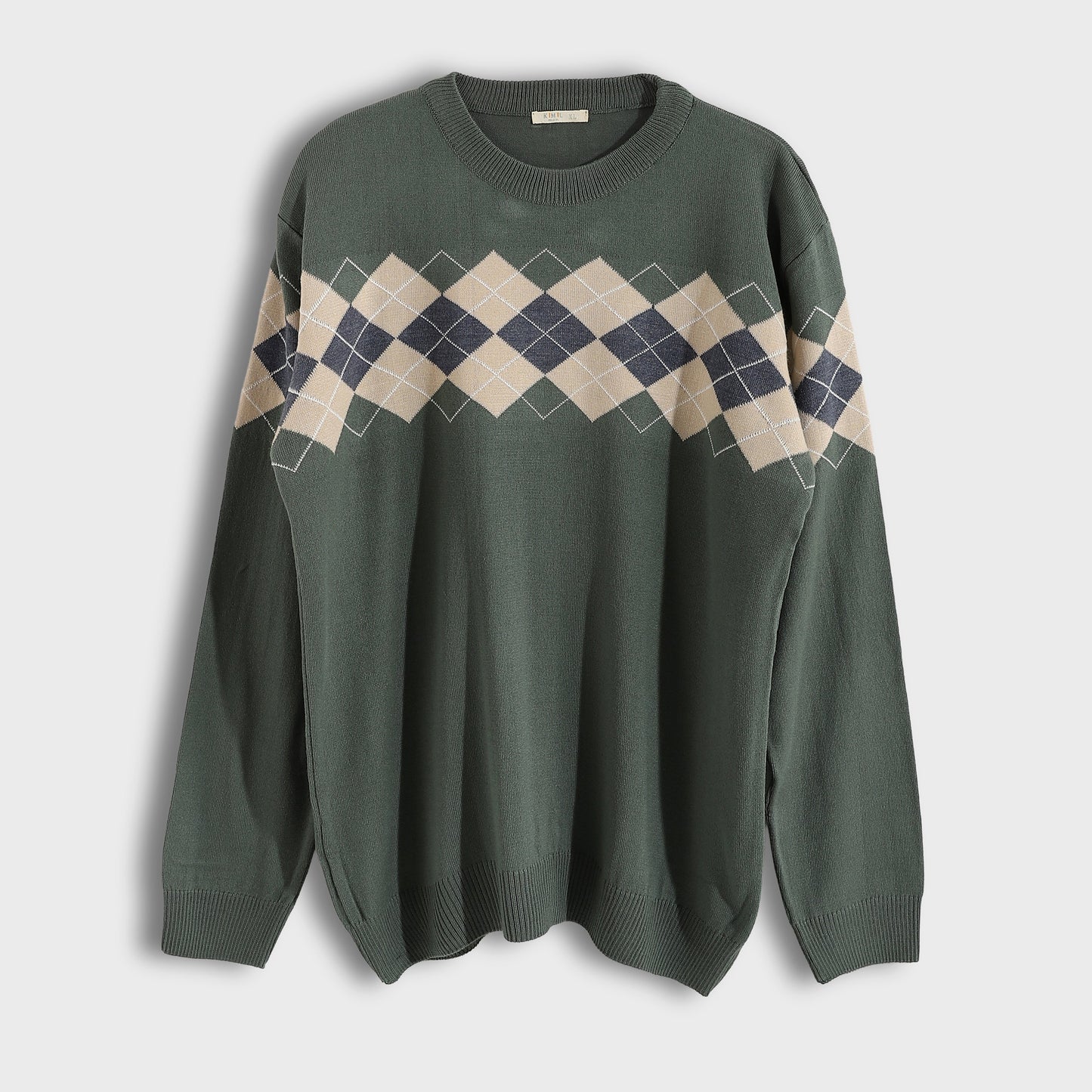 Men's Argyle Knit Sweater