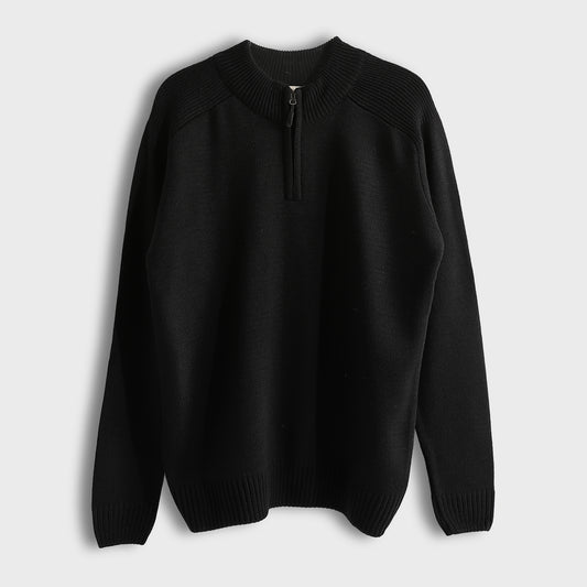 Men's Half Zip Cable Knit Sweater