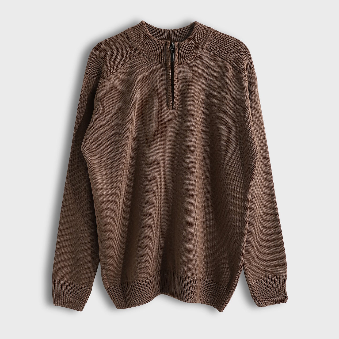 Men's Half Zip Cable Knit Sweater