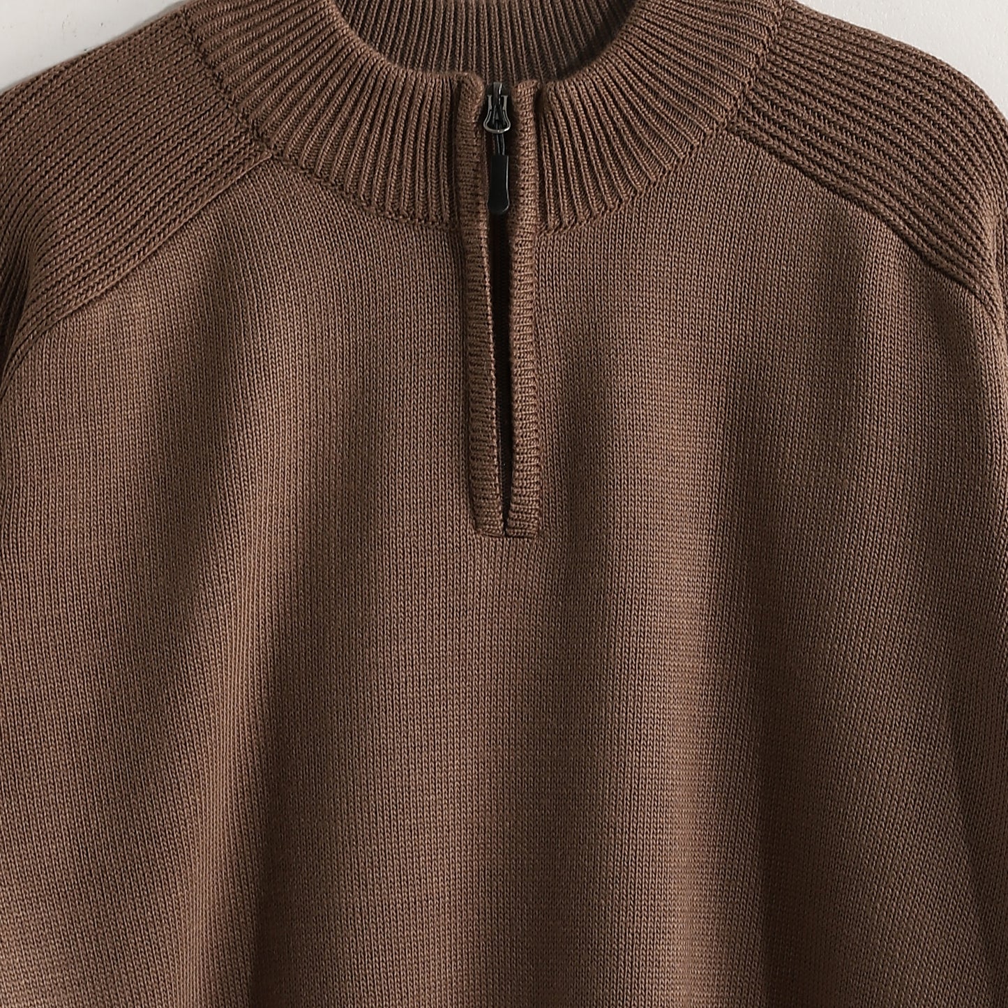 Men's Half Zip Cable Knit Sweater