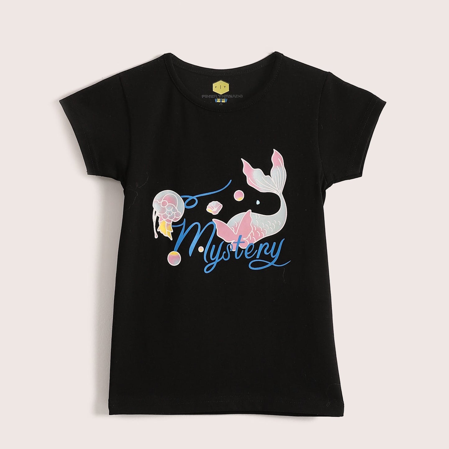 Girls Cotton Printed T-Shirt