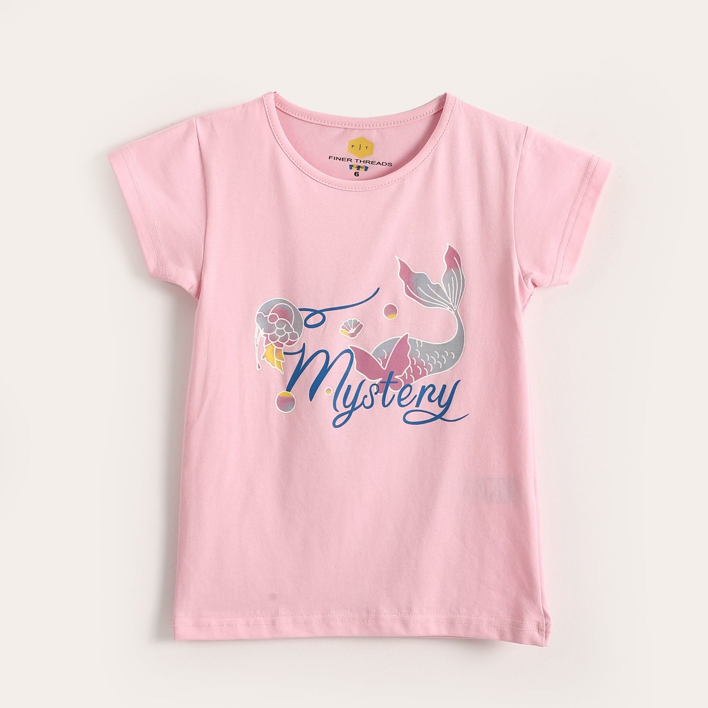 Girls Cotton Printed T-Shirt