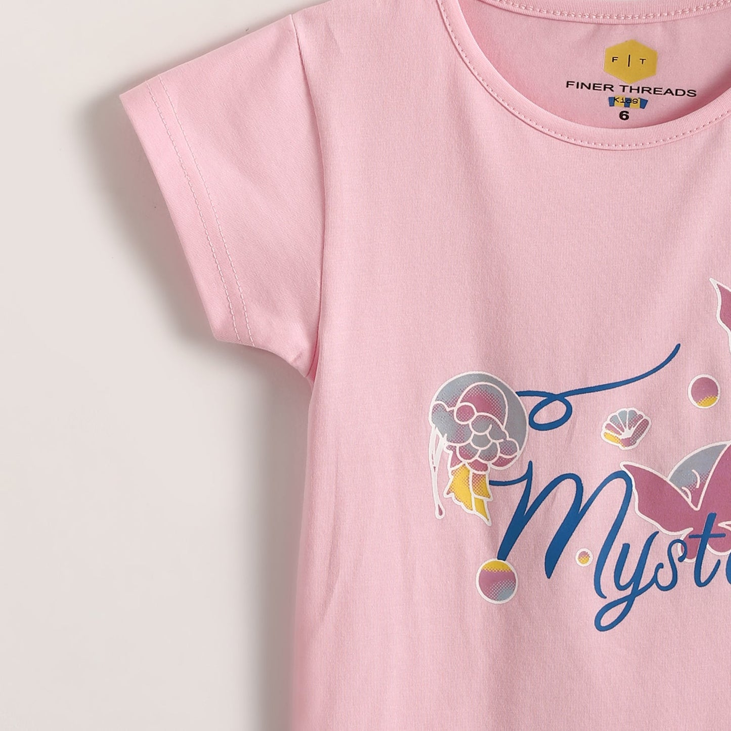 Girls Cotton Printed T-Shirt