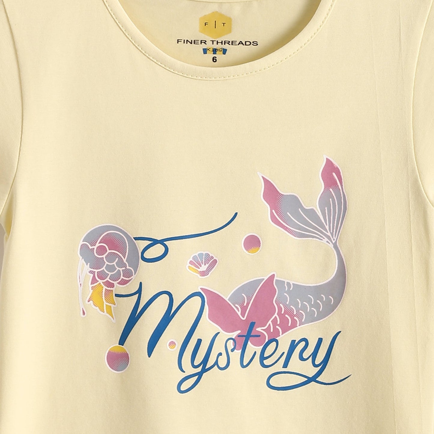 Girls Cotton Printed T-Shirt