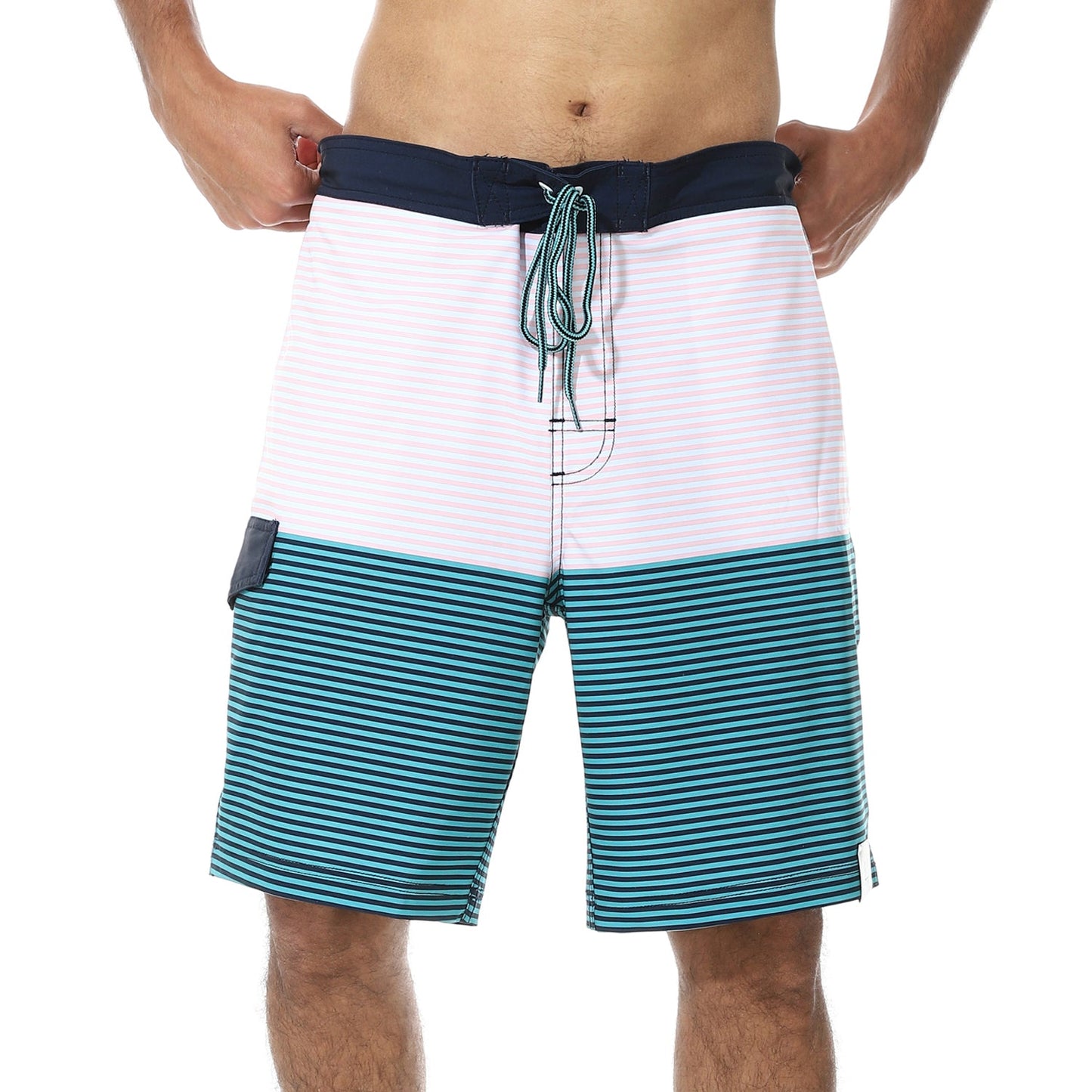 Men's Striped Swimming Shorts