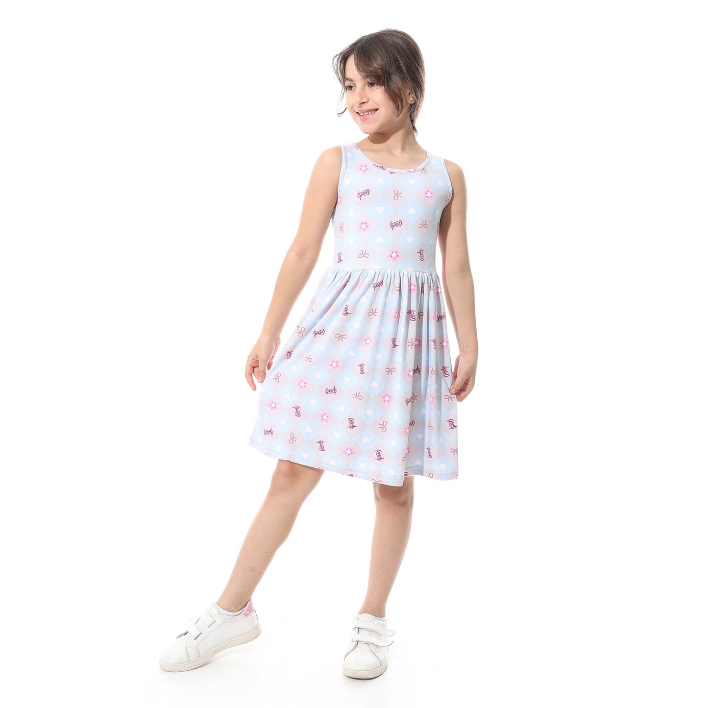 Girls Cotton Printed Dress