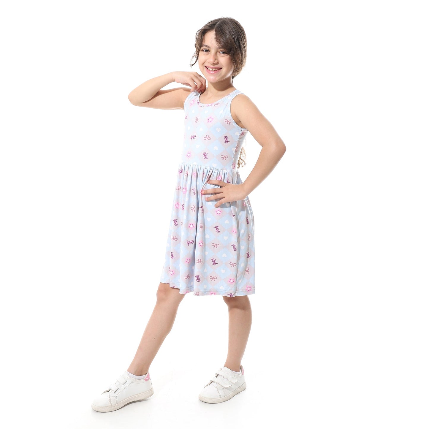 Girls Cotton Printed Dress