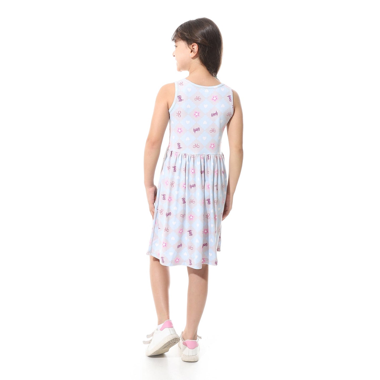 Girls Cotton Printed Dress