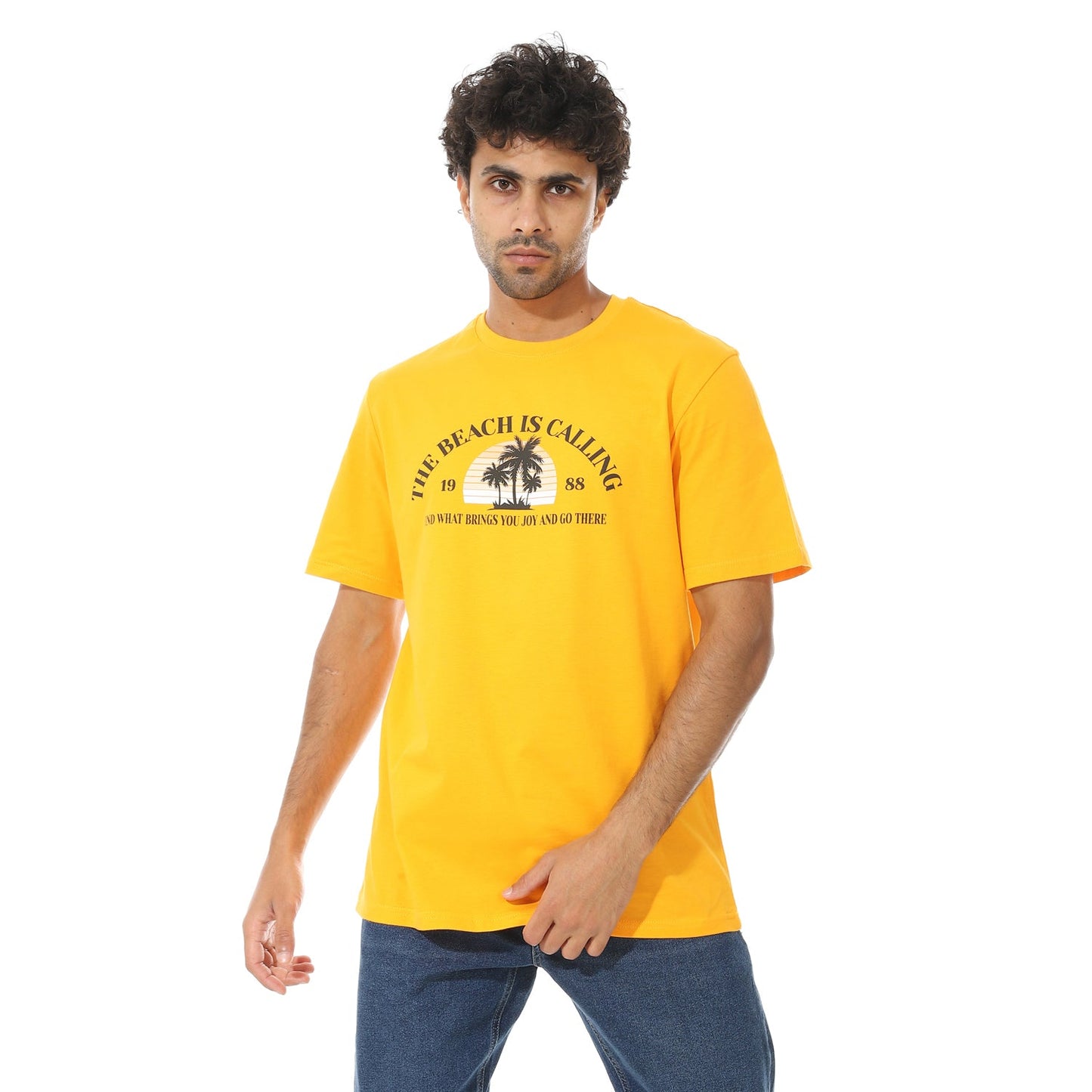 Men's Printed Cotton T-Shirt