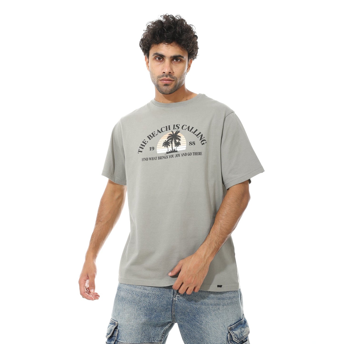 Men's Printed Cotton T-Shirt