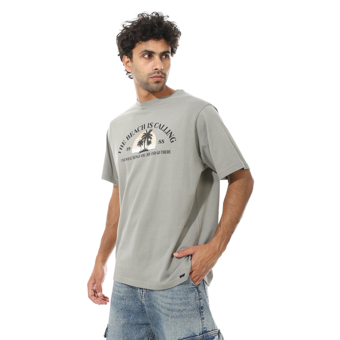 Men's Printed Cotton T-Shirt