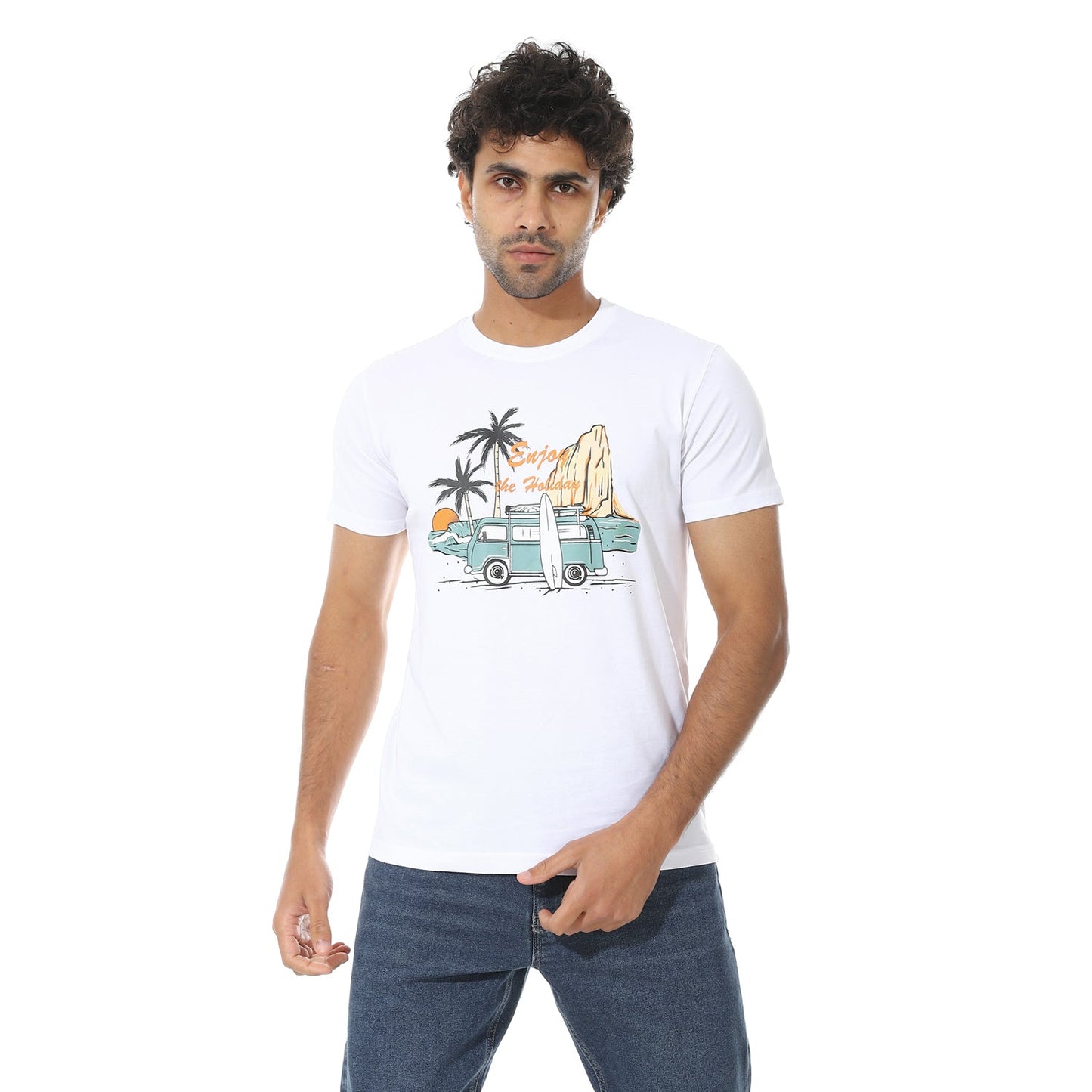 Men's Printed Cotton T-Shirt
