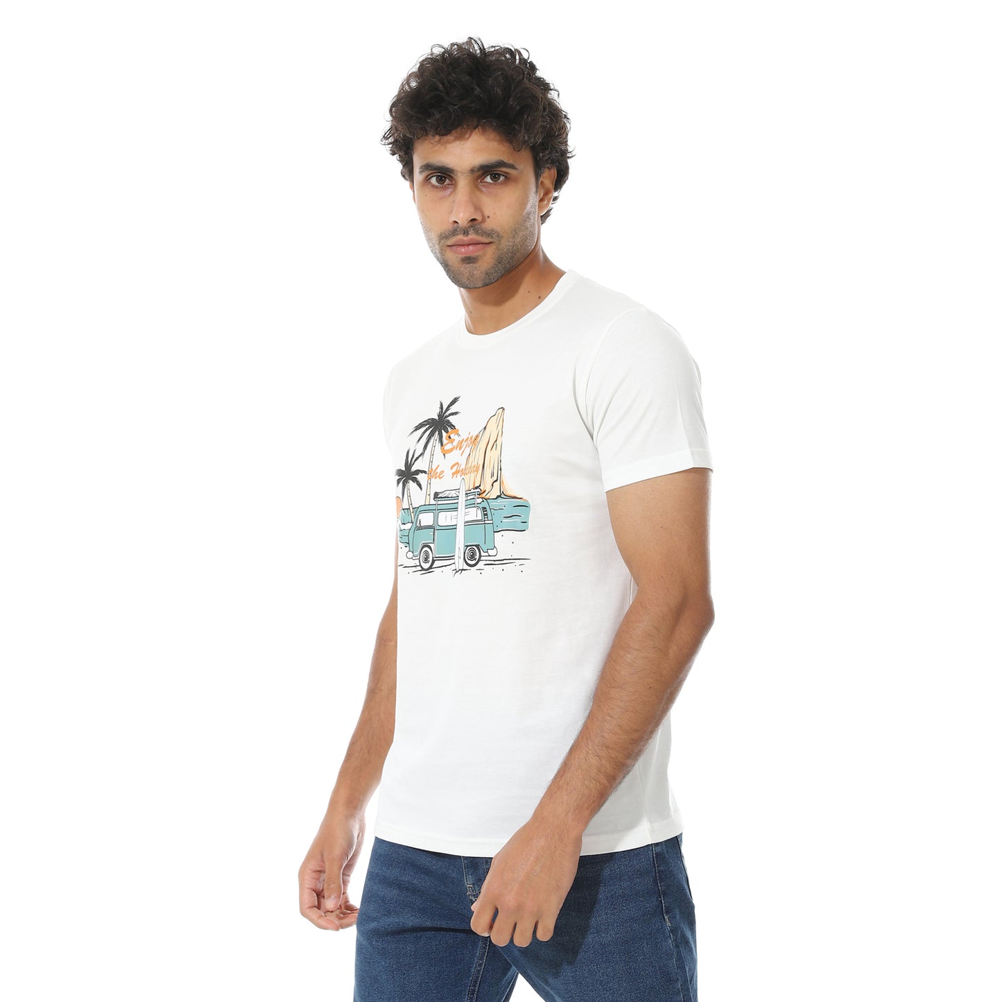 Men's Printed Cotton T-Shirt