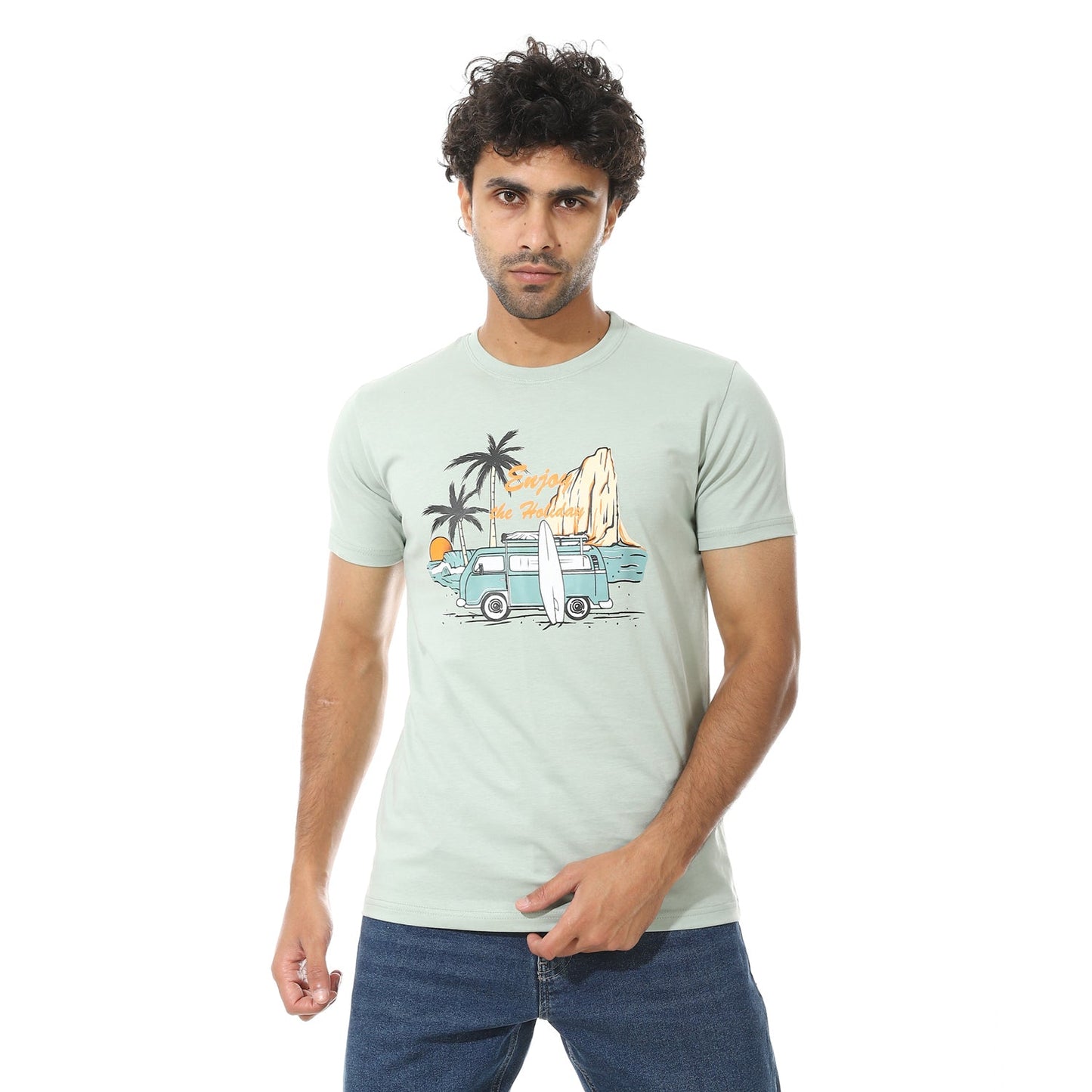 Men's Printed Cotton T-Shirt