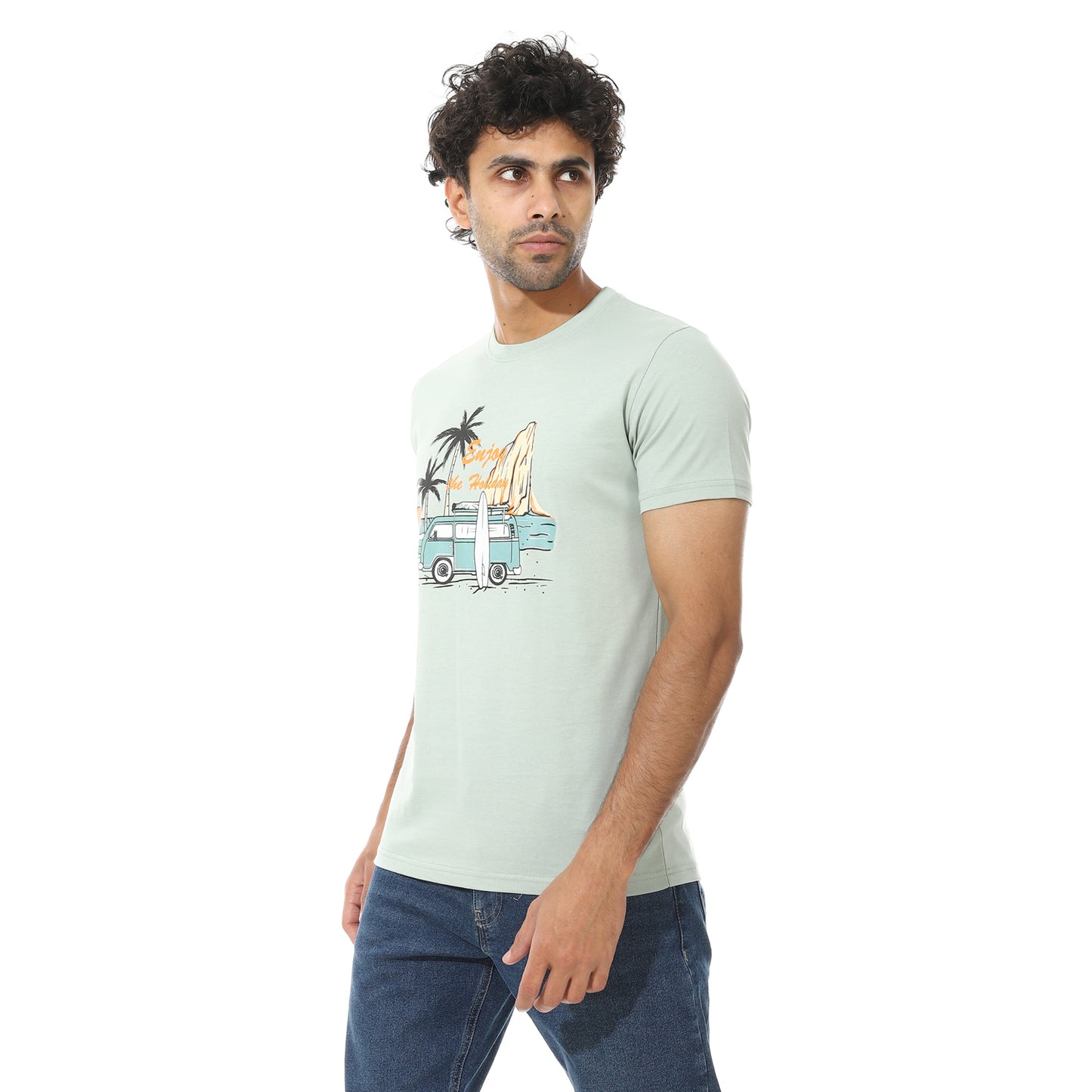 Men's Printed Cotton T-Shirt