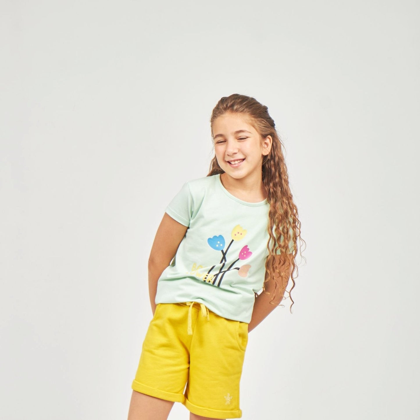 Girls Cotton Printed T-Shirt
