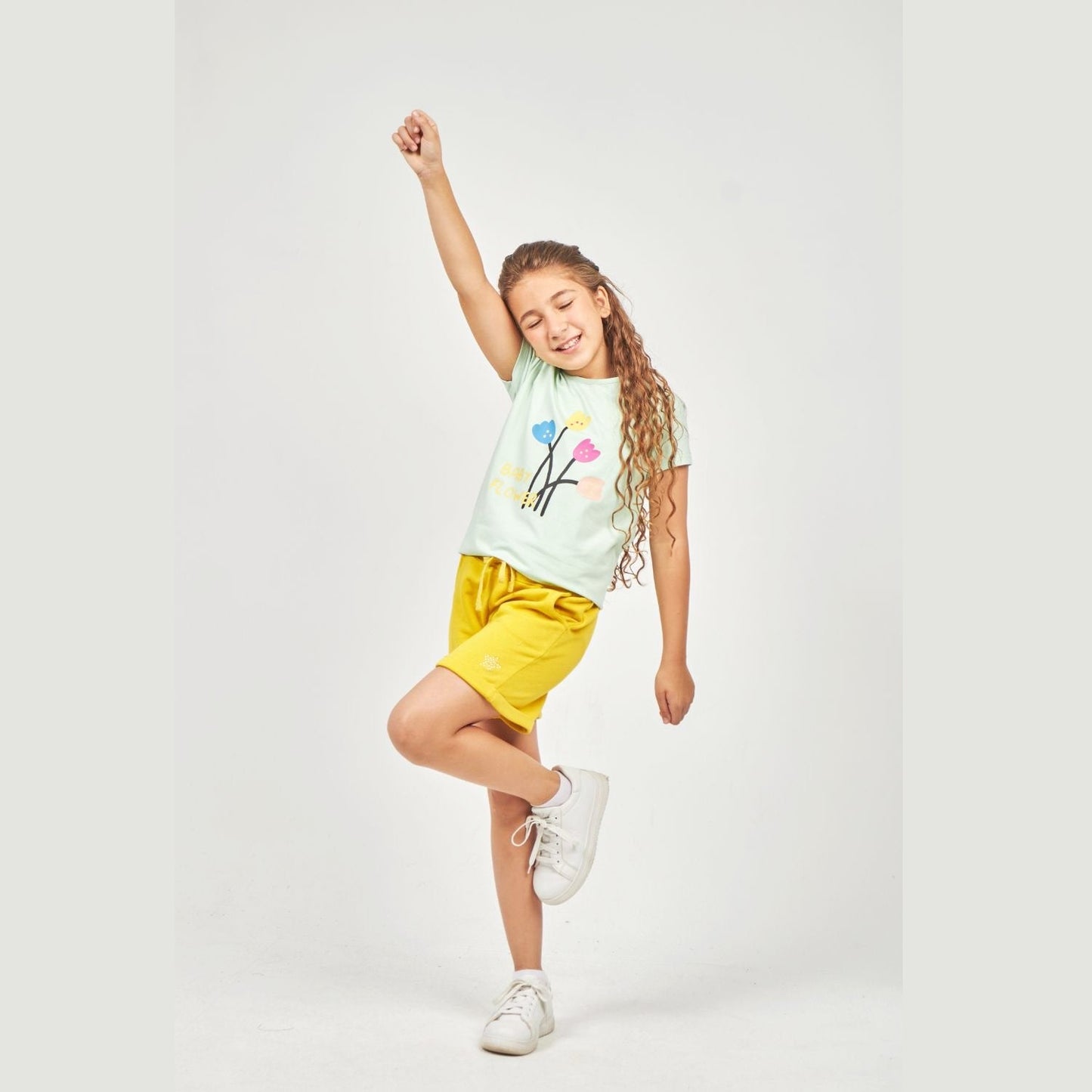 Girls Cotton Printed T-Shirt