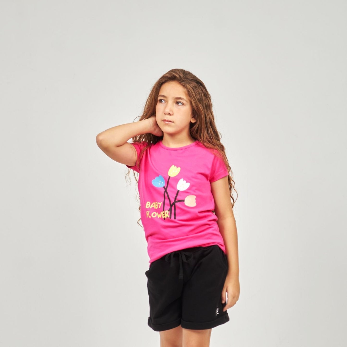 Girls Cotton Printed T-Shirt