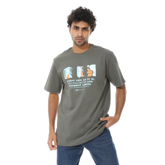 Men's Printed Cotton T-Shirt