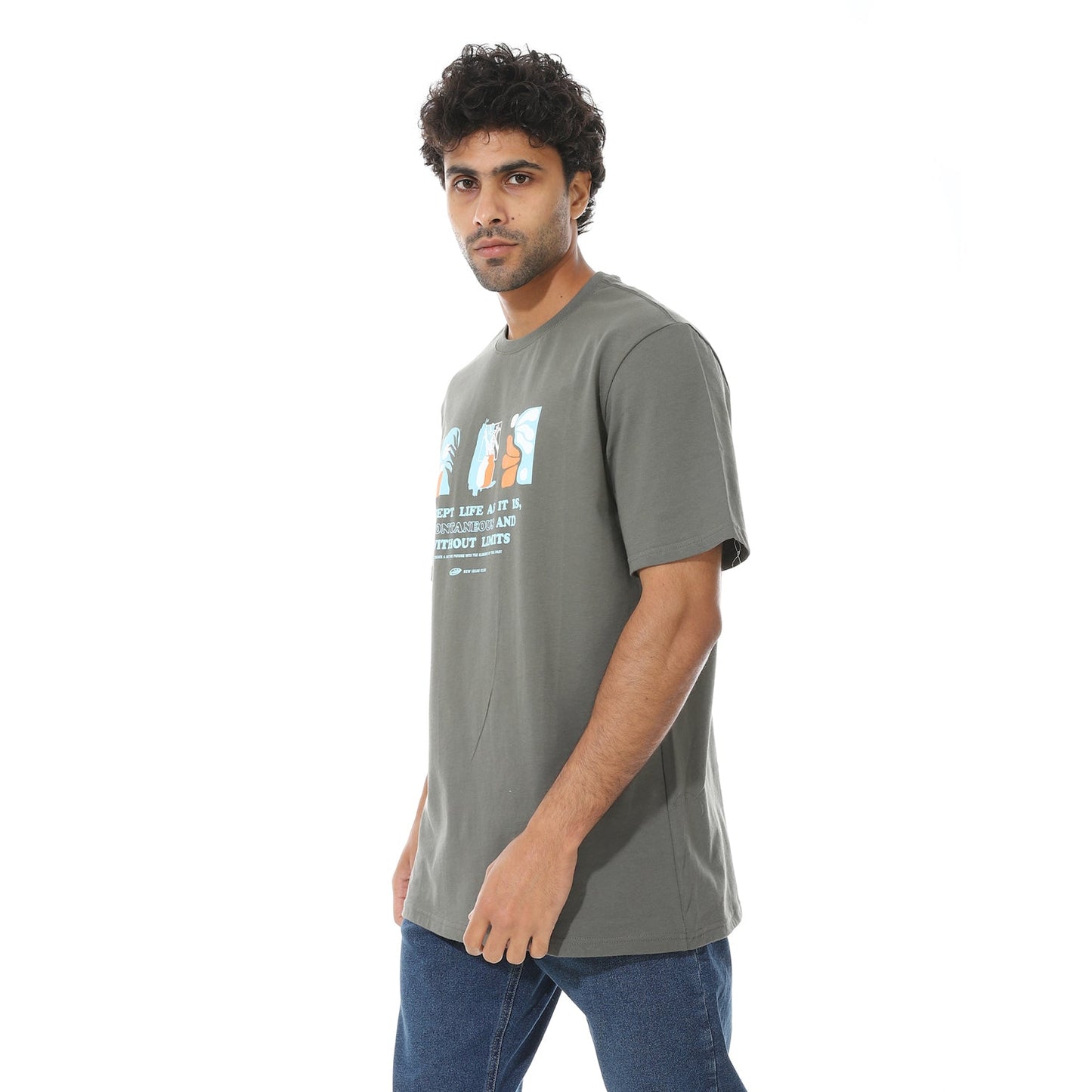 Men's Printed Cotton T-Shirt