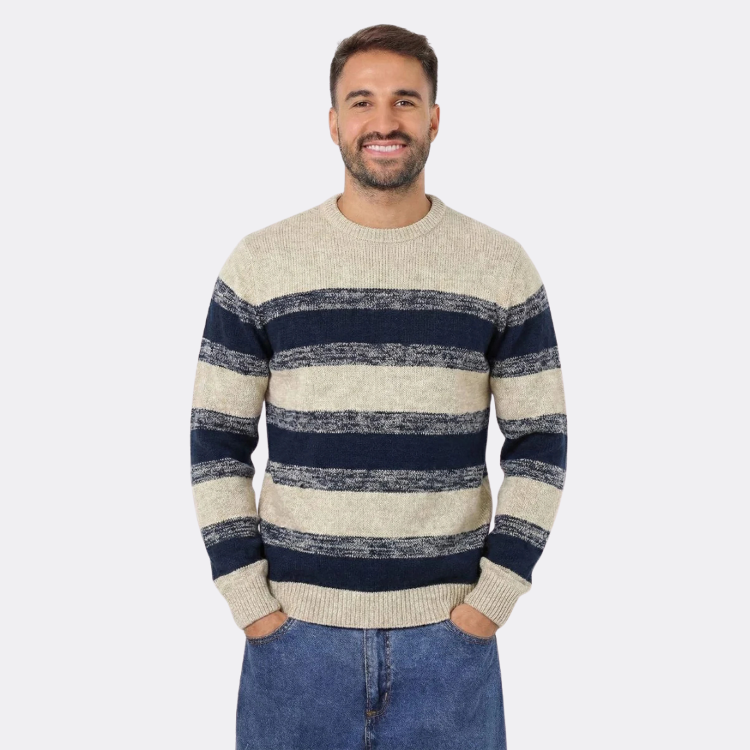 Men’s Striped Knit Sweater