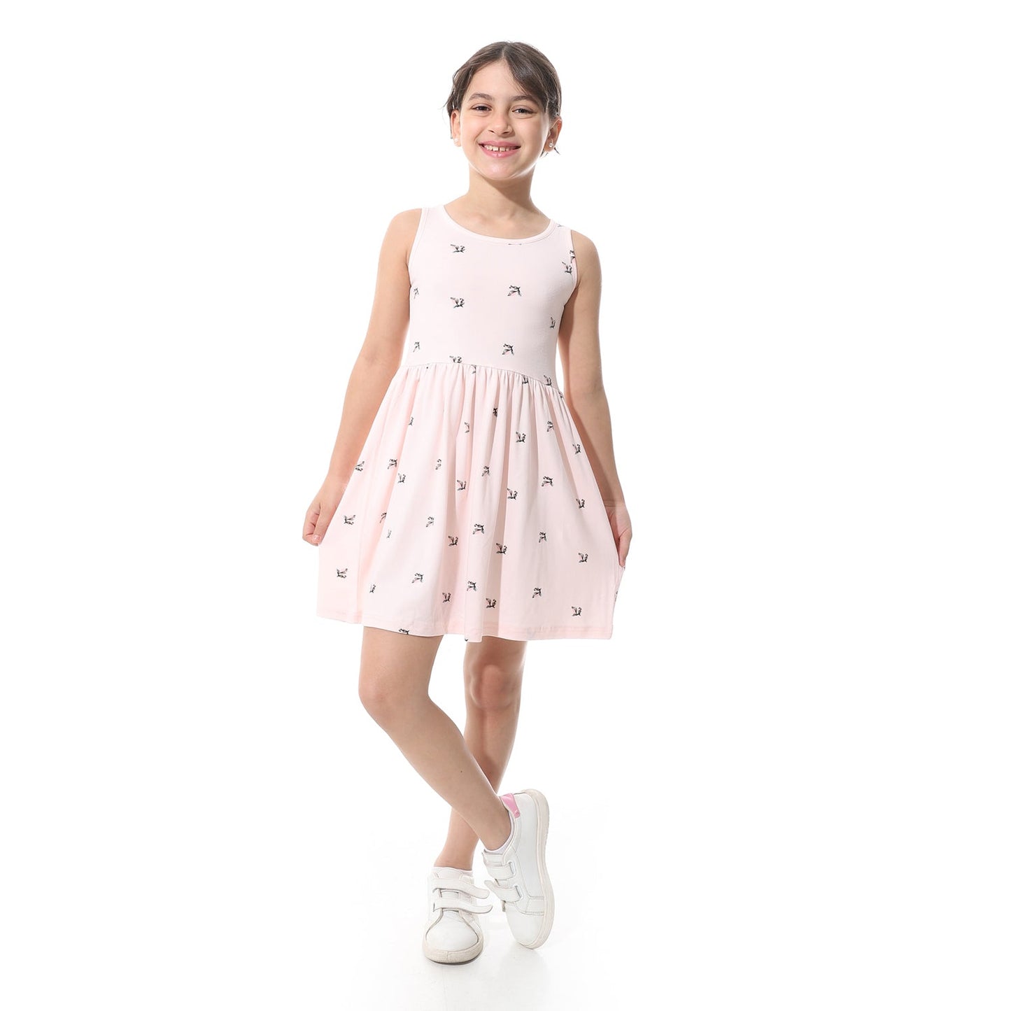 Girls Cotton Printed Dress