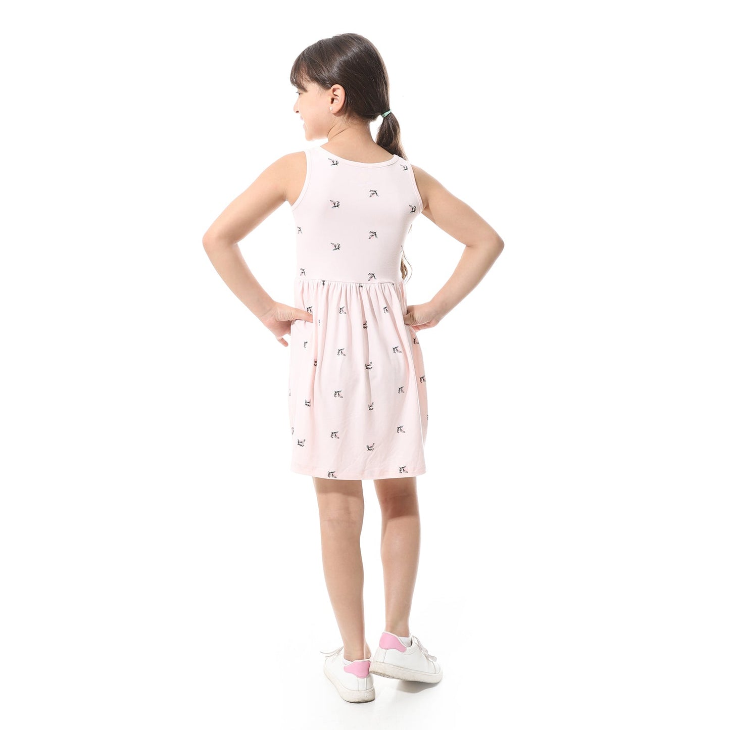 Girls Cotton Printed Dress