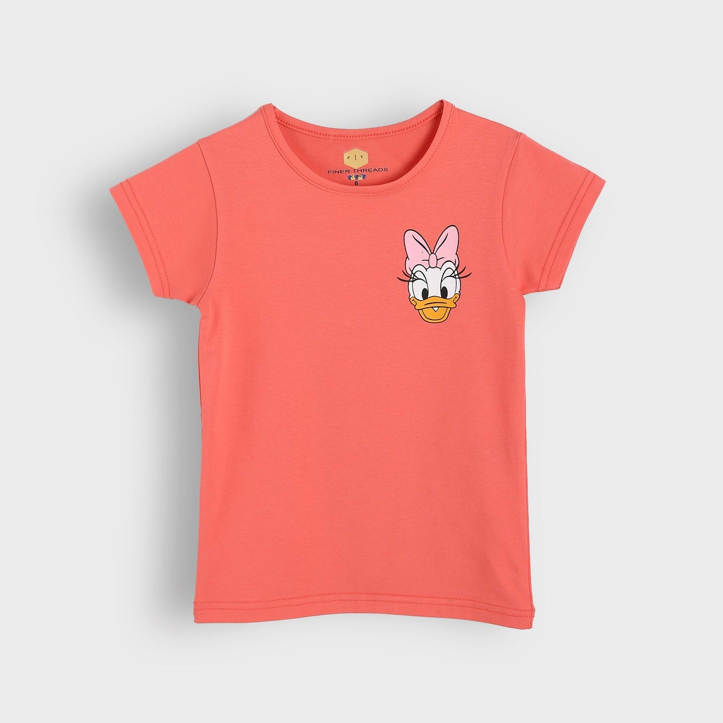Girls Cotton Printed T-Shirt