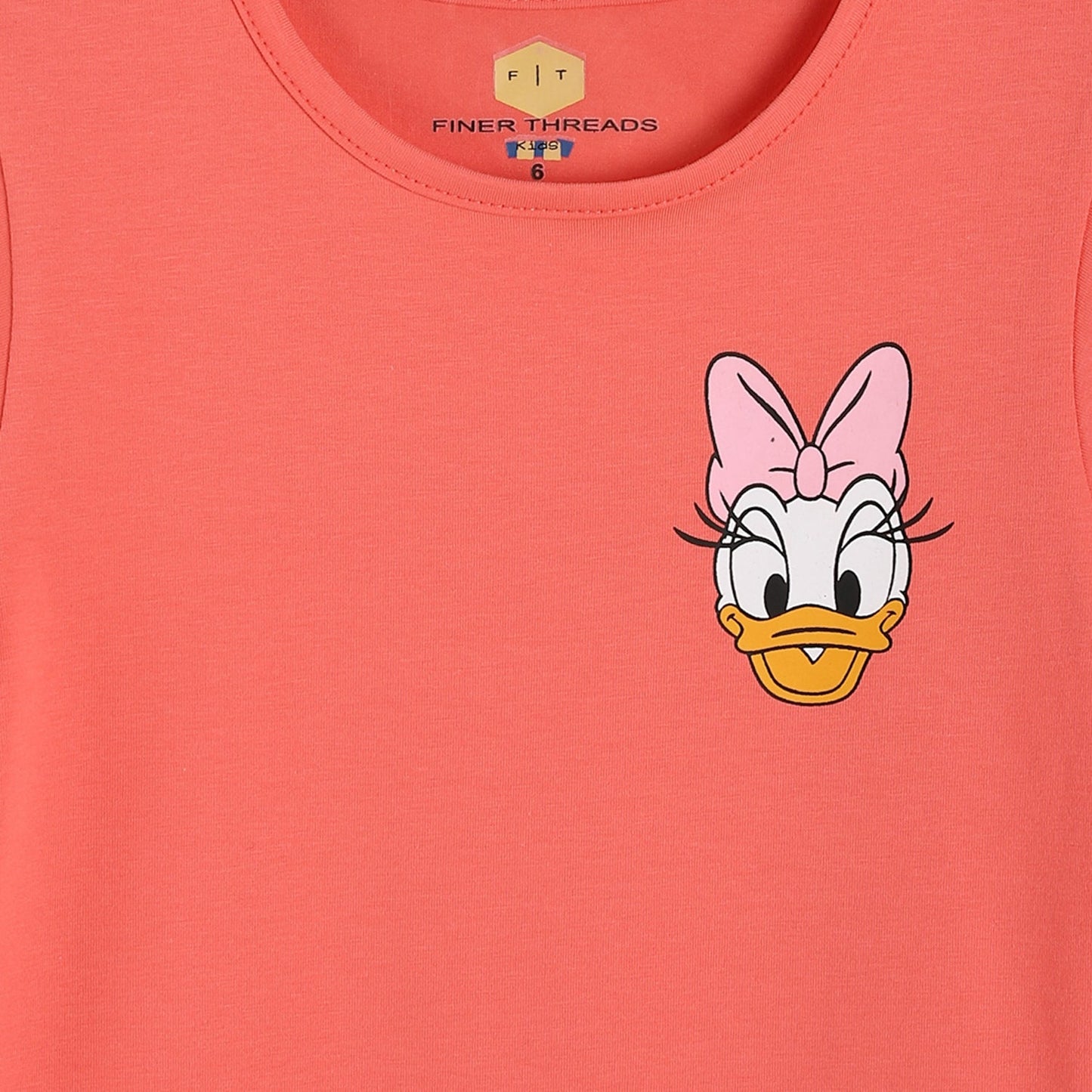 Girls Cotton Printed T-Shirt