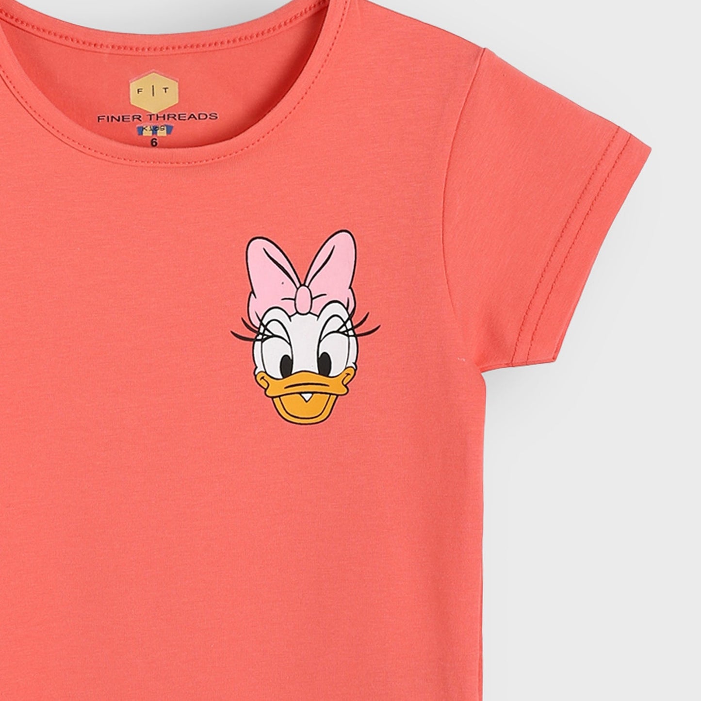 Girls Cotton Printed T-Shirt