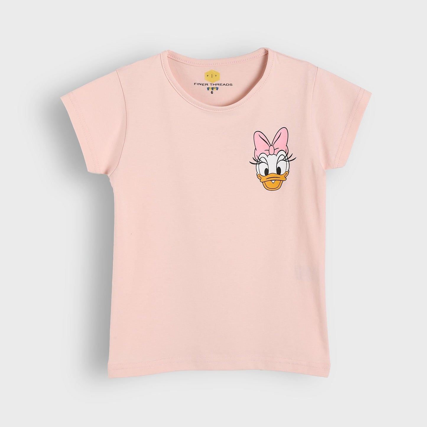 Girls Cotton Printed T-Shirt