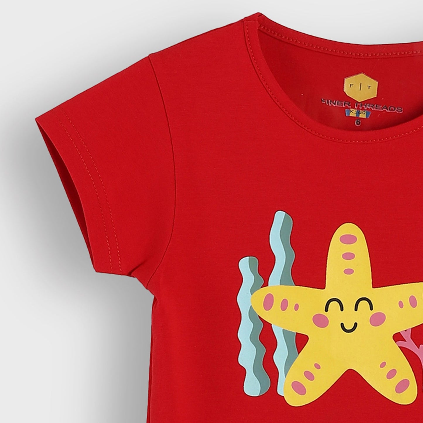 Girls Cotton Printed T-Shirt